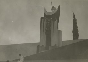 Antigone on stage at the Greek Theatre of Syracuse. 1924