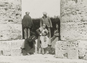 Touring Club Members  during a moment of rest in Segesta. 1924
