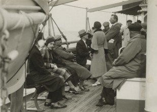 On board a steamship. 1924