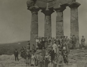 At the Temple of the Dioscuri in Agrigento. 1924