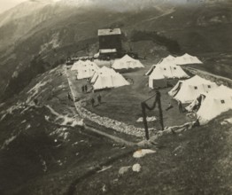 Touring Club Italiano Campsite in the By Basin: the camp seen from above. 1923