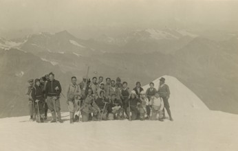On the summit of Gran Paradiso. 1933