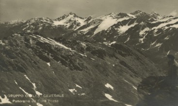 Ortles-Cevedale Group: View from Cima Pozzo. ca. 1930