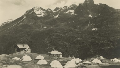XIII Touring Club Italiano Campsite in Val Martello: the Dux Camp and Refuge. 1934