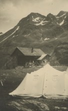 XIII Touring Club Italiano Campsite in Val Martello: the Dux Camp and Refuge. 1934