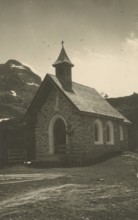 Church near the Dux refuge in Val Martello. 1934