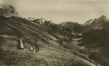Val Duron towards the Dolomites. 1920