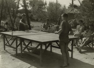 Games at the Touring Club Italiano Campsite on the Tremiti Islands. 1958