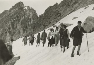 Hikers at the Salarno Pass. 1936