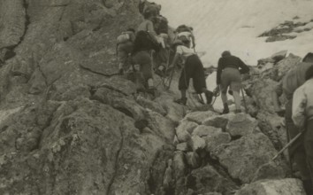 Hikers on the Adamello. 1936