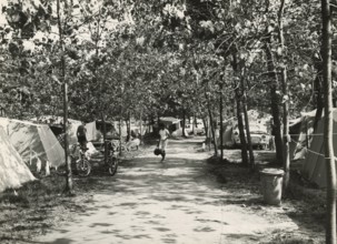 Marina di Ravenna International Camping Park: The area reserved for tents. 1952-1956
