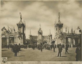 Milan Exhibition 1906: Main entrance. 1906