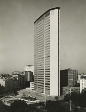 The Pirelli skyscraper in Milan. after 1960