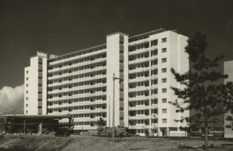 Building in the QT8 district of Milan. 1956