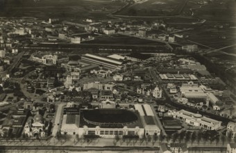 Aerial view of the Milan Trade Fair. 1929