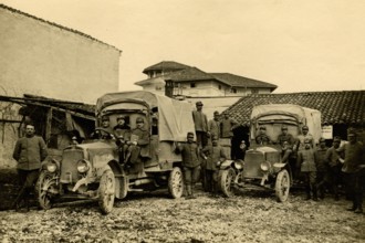 Soldiers in charge of transport