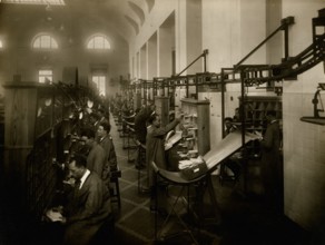 Sorting mail in a post office