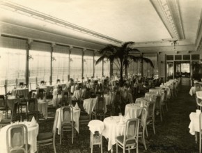 The restaurant of the Hotel Royal in San Remo