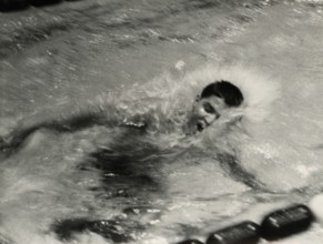 Australian John Konrads wins gold in the 1500m freestyle