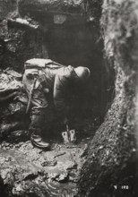 An infantryman in the trenches.