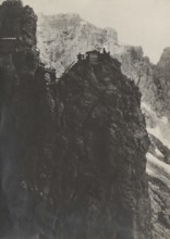 An observatory on Lagazuoi, in Cadore.