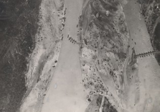 Austrian bridges at Villa Jacur, one of which was destroyed by Italian artillery.