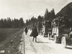 The Touring Caravan departs for Cortina.