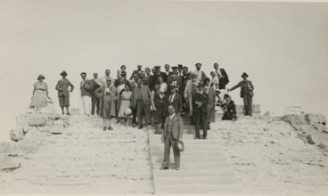 Hikers at Leptis Magna.