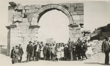 Excursionists at Leptis Magna. 
	
		1931