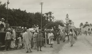 Excursionists in Suk el-Giuma. 
	
		1931