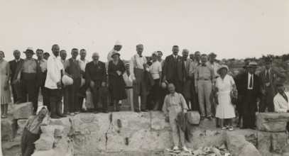 Excursionists at Leptis Magna. 
	
		1931