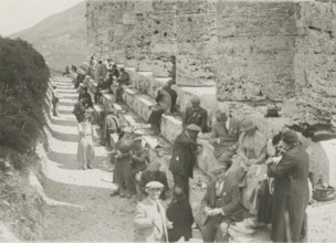 The Members of the Touring Club Italiano  in Segesta. 
	
		1924