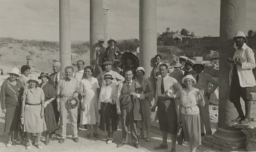 Excursionists at Leptis Magna. 
	
		1931