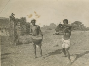 War dance of the Santalis in India. 
	
		1920-1940
