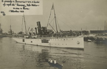 The steamship Pannonia arrives in Fiume. 
	
		1920
