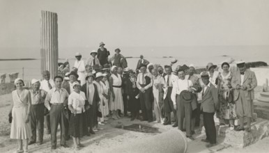 Excursionists at Leptis Magna. 
	
		1931