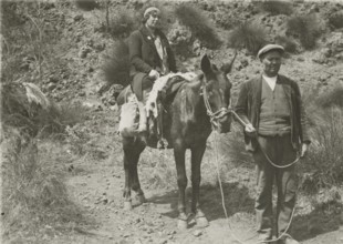 On the mule. 
	
		1924