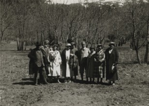 The Members of the Touring Club Italiano  on Etna. 
	
		1924