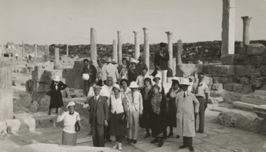 Excursionists at Leptis Magna. 
	
		1931