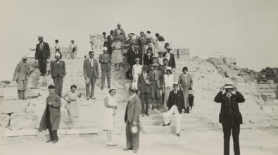 Excursionists at Leptis Magna. 
	
		1931