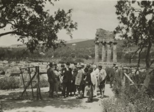 In the Valley of the Temples of Agrigento. 
	
		1924