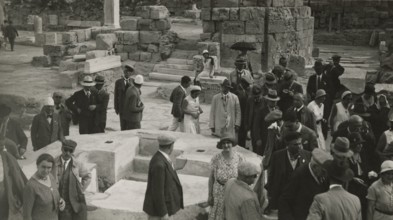 Excursionists at Leptis Magna. 
	
		1931
