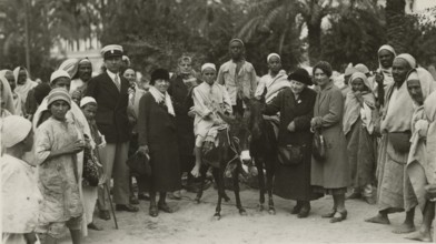 Excursionists in Libya together with some indigenous people. 1931