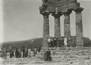 Temple of the Dioscuri in Agrigento. 1924