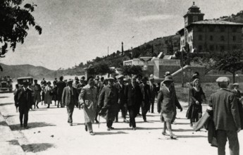 The Touring Club Members  in Predappio. 1931