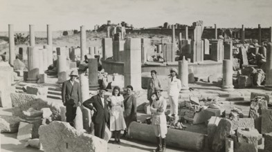 Excursionists at Leptis Magna. 1931