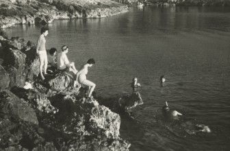 Touring Club Village on the Tremiti Islands: Cala degli Inglesi. 1959