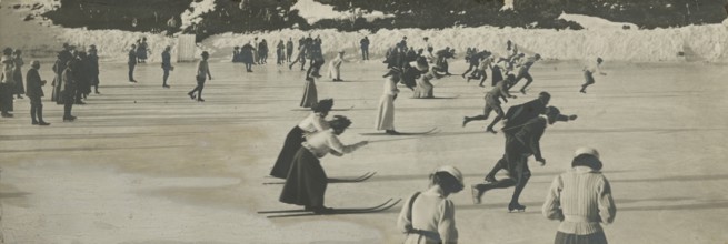Inauguration of the International Fine Arts Exhibition at Vigna Cartoni. 1911
