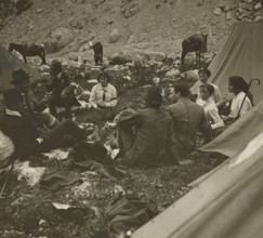 Giovanni Mira at the wheel during the Touring Club National Excursion in Calabria. 1926