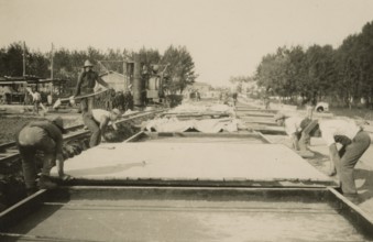 President Giovanni Bognetti with some Touring Club Members  during an excursion in the Gulf of Naples. 1930
